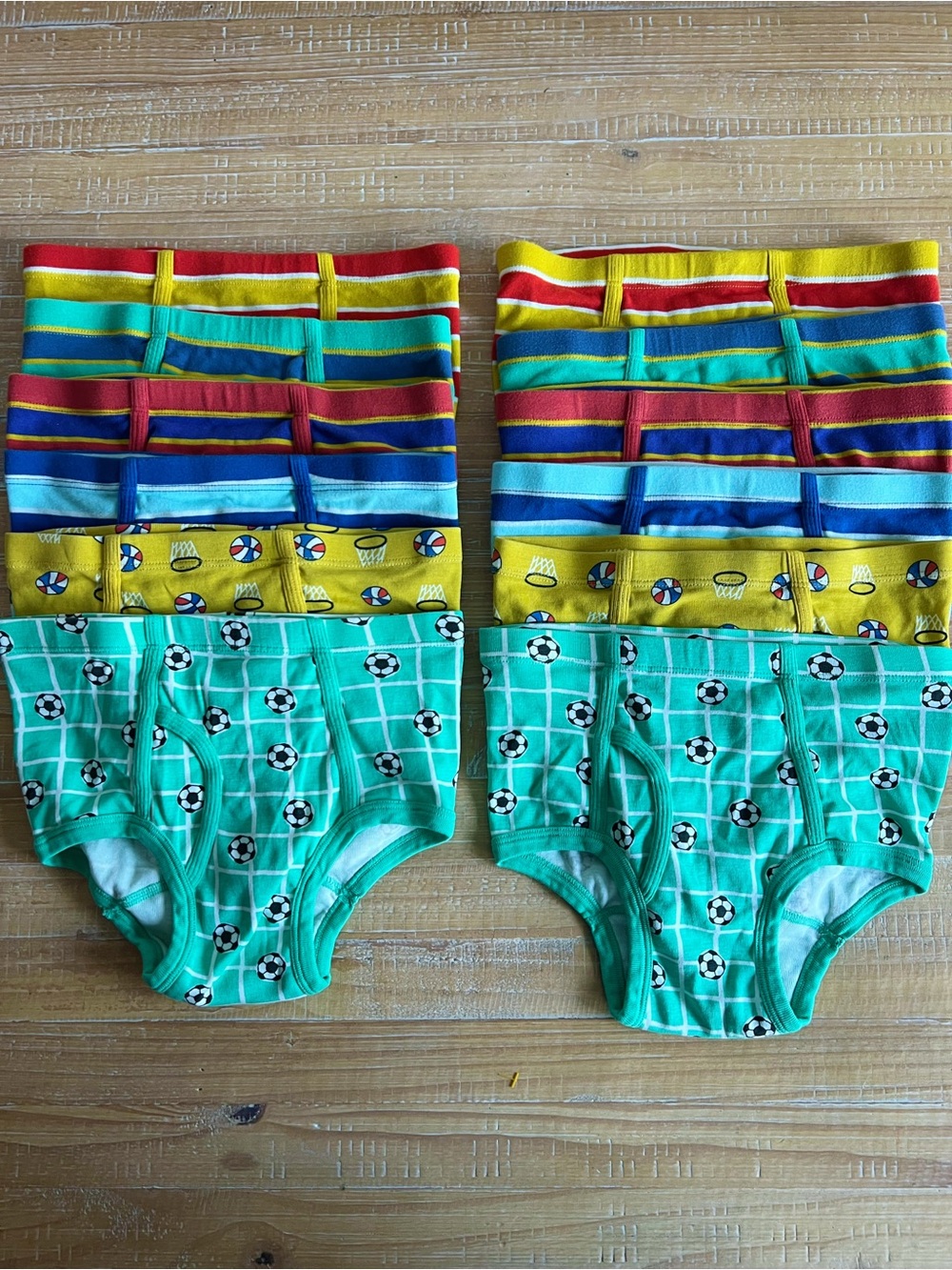 HANNA ANDERSSON | NWOT Organic Cotton Boys Brief Underwear Set of 12 | L